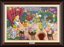 Alice in Wonderland Animation Art Alice in Wonderland Animation Art Tea Time in Wonderland (Framed)